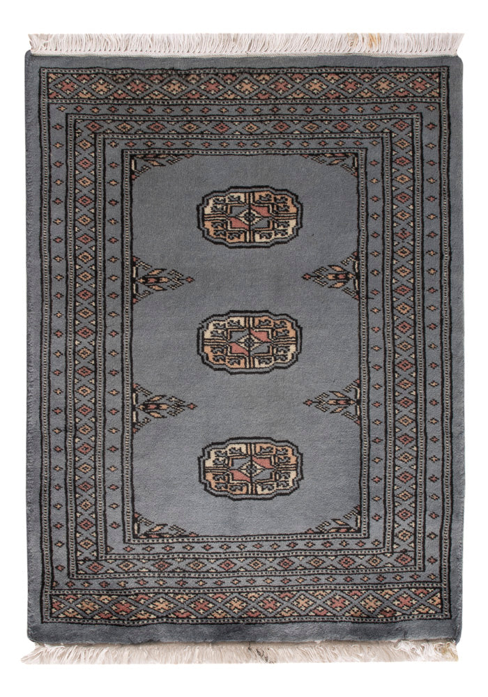 Pakistan Teppich - 81 x 61 cm - hellblau