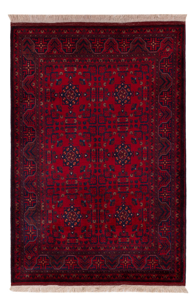 Afghan Teppich - Royal - 152 x 104 cm - rot
