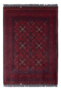 Afghan Teppich - 141 x 101 cm - rot