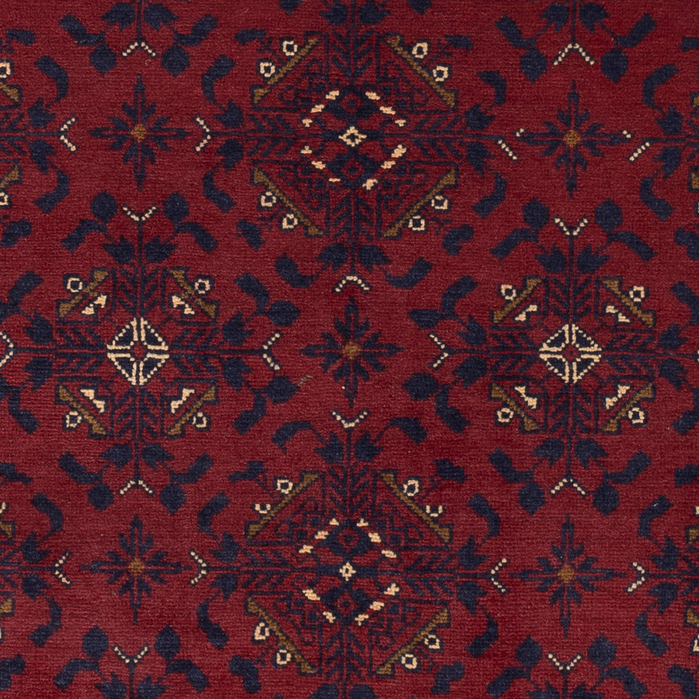 Afghan Teppich - 141 x 101 cm - rot