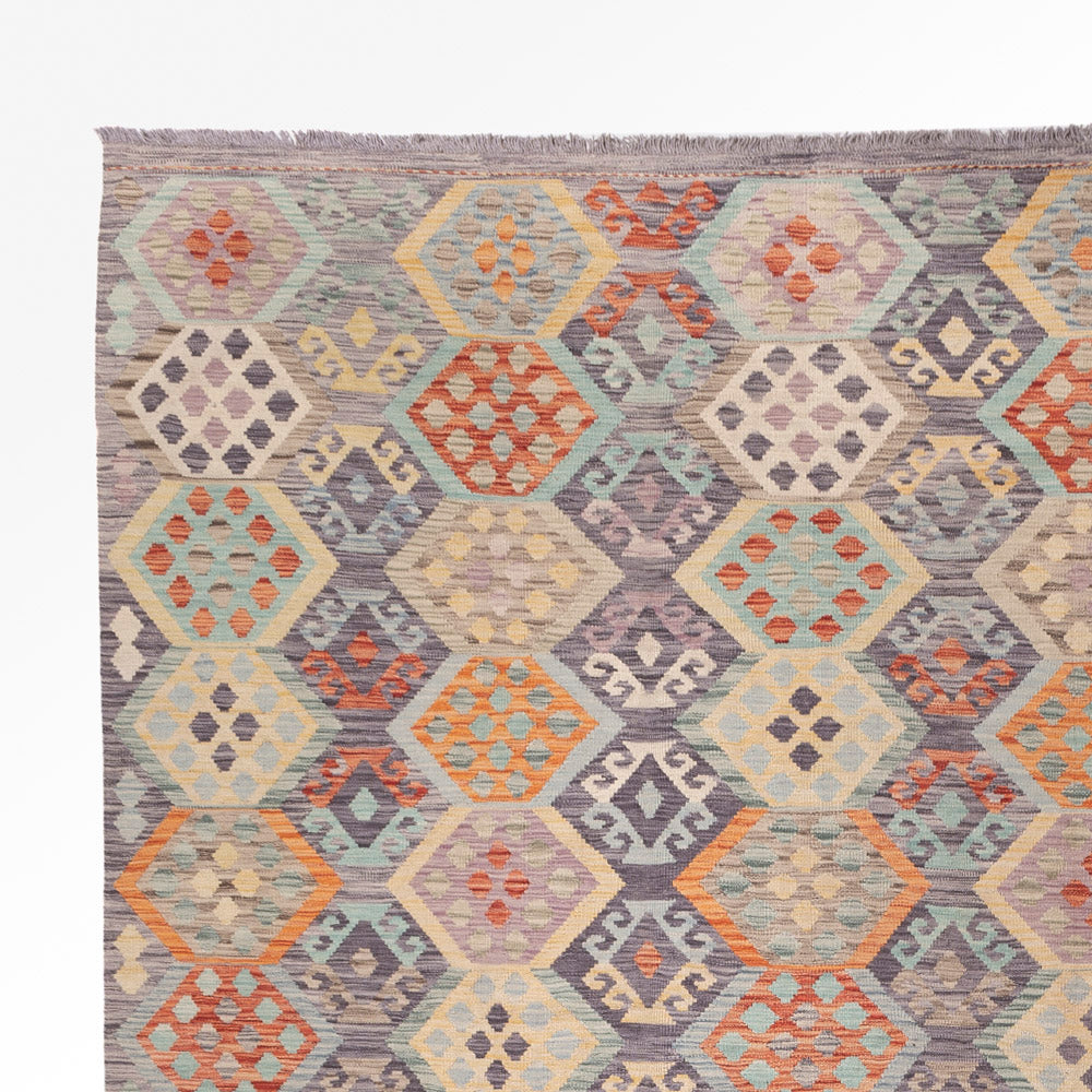 Kilim Maimana Alfombra 324x396cm - Alfombra de lana