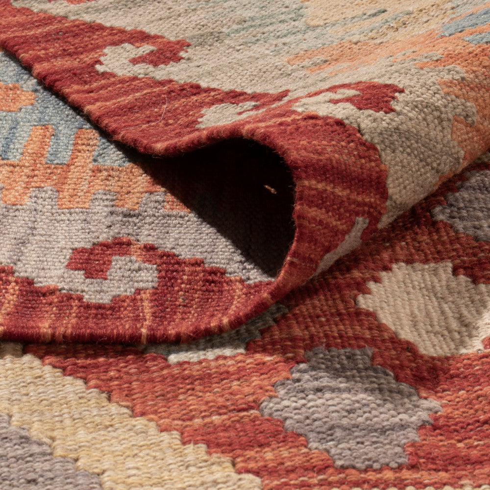 Kelim Teppich - Splash - 393 x 301 cm - bunt