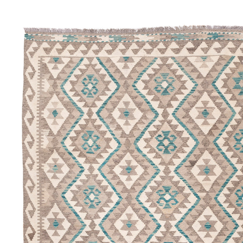 Kelim Teppich - Splash - 300 x 257 cm - natur