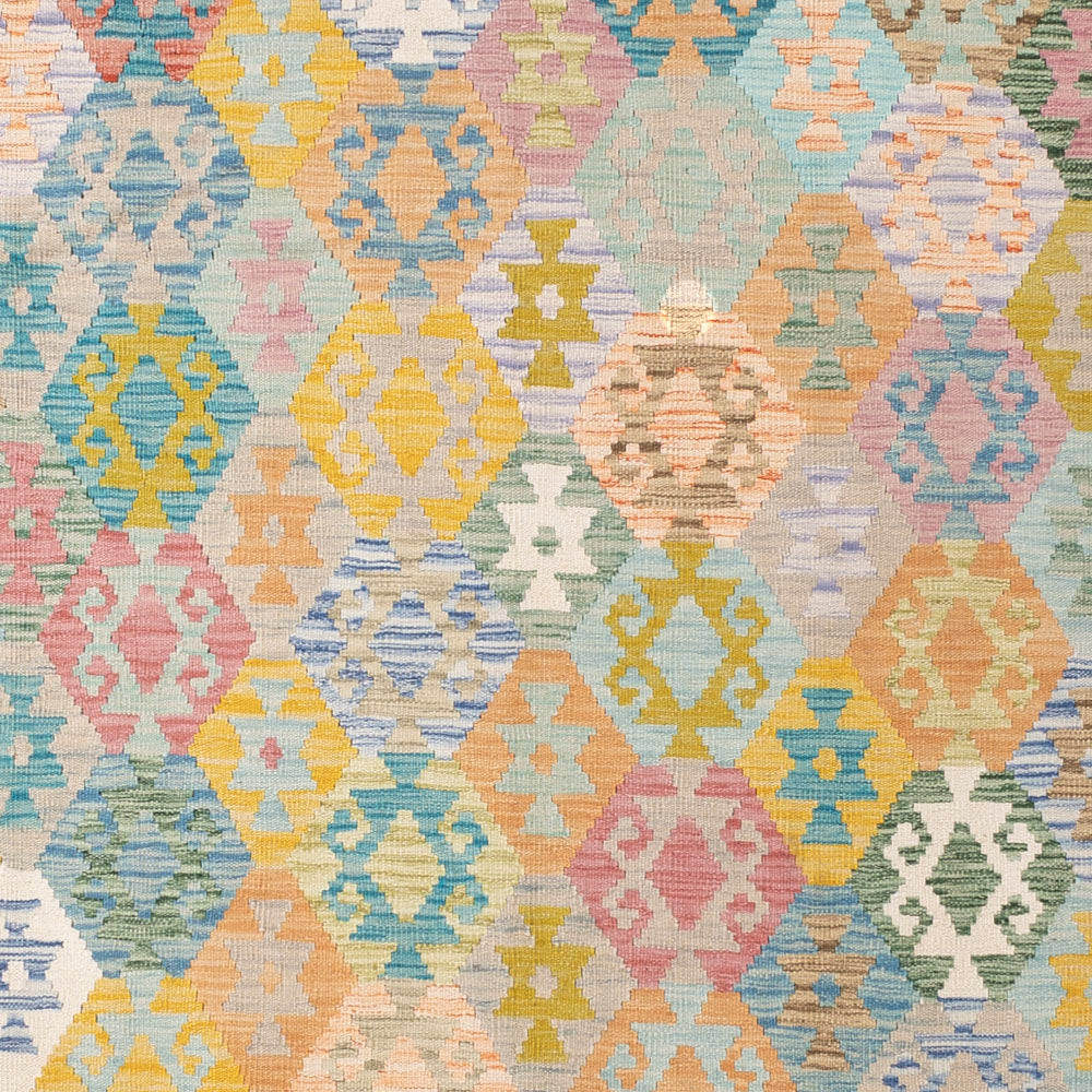 Kelim Teppich - Splash - 307 x 264 cm - bunt