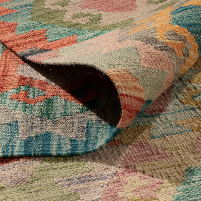 Kelim Teppich - Splash - 345 x 253 cm - bunt