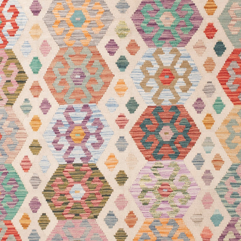 Kelim Teppich - Splash - 296 x 252 cm - bunt