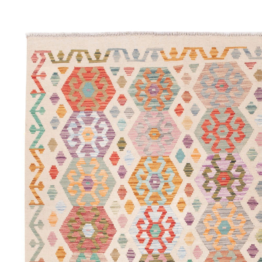 Kilim Maimana Alfombra 296x252cm - Alfombra de lana