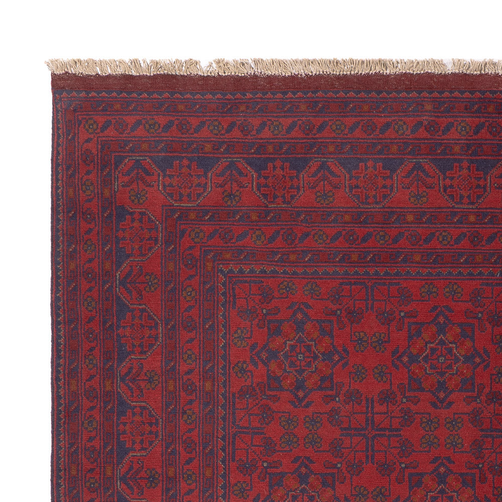 Afghan Teppich - Kunduz - 231 x 176 cm - rot