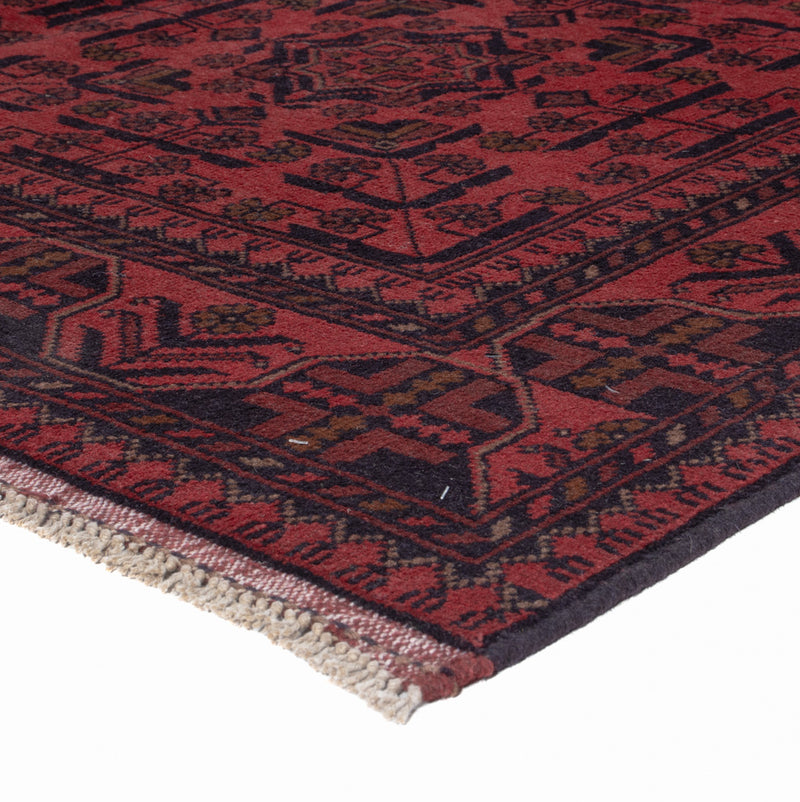 Afghan Teppich - Kunduz - 197 x 146 cm - rot
