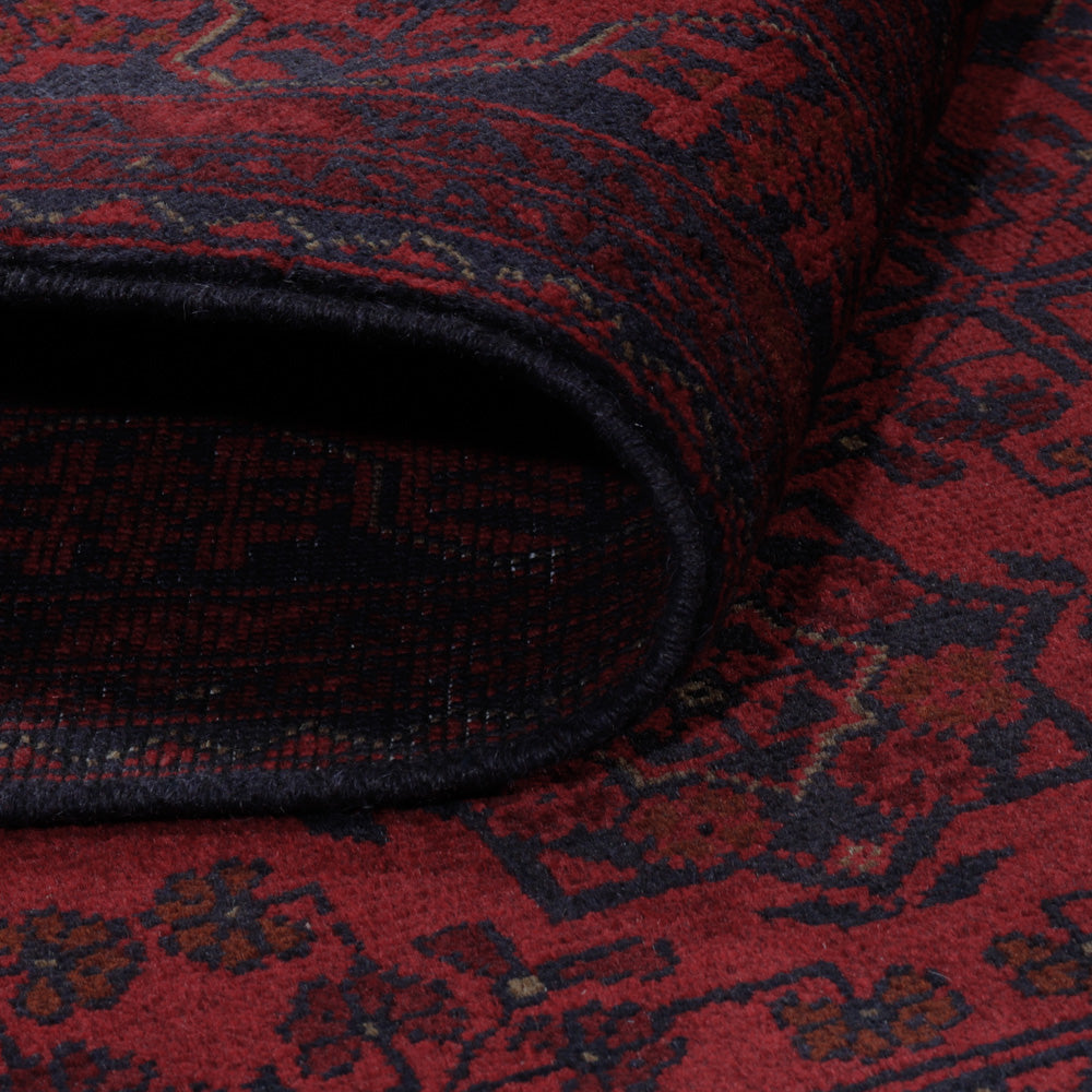 Afghan Teppich - Kunduz - 200 x 151 cm - rot