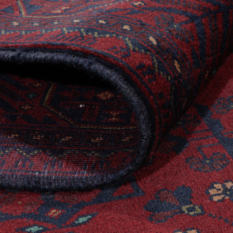 Afghan Teppich - Kunduz - 200 x 147 cm - rot