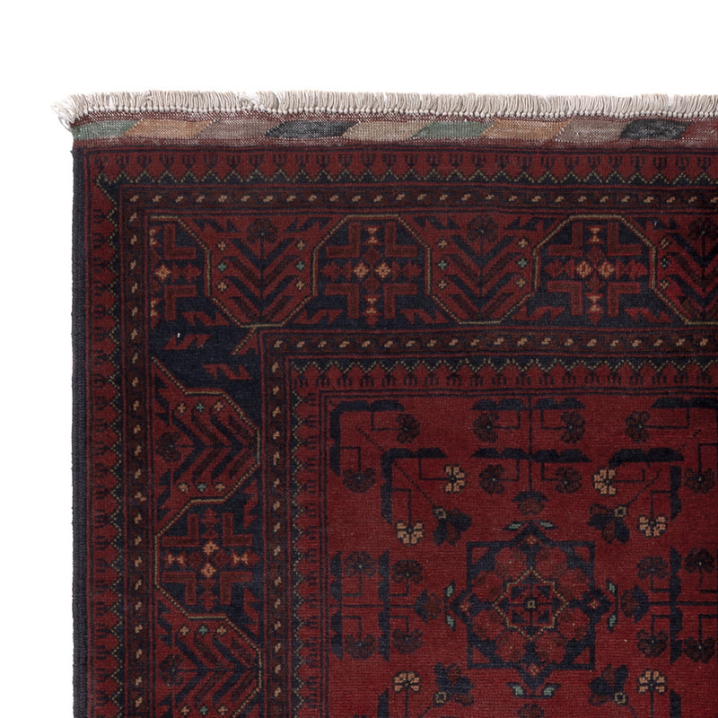Afghan Teppich - Kunduz - 200 x 150 cm - rot