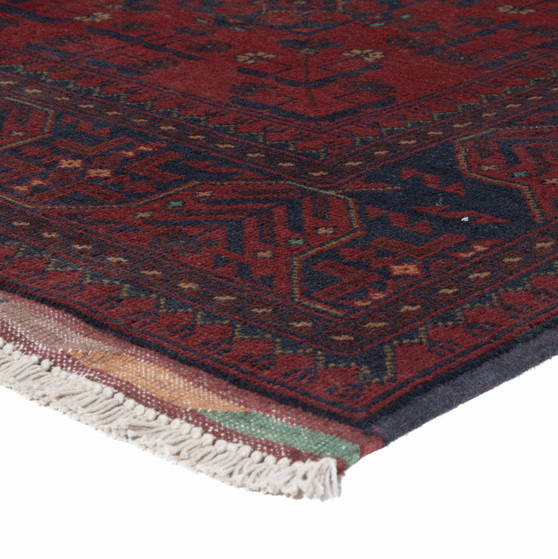 Afghan Teppich - Kunduz - 200 x 150 cm - rot