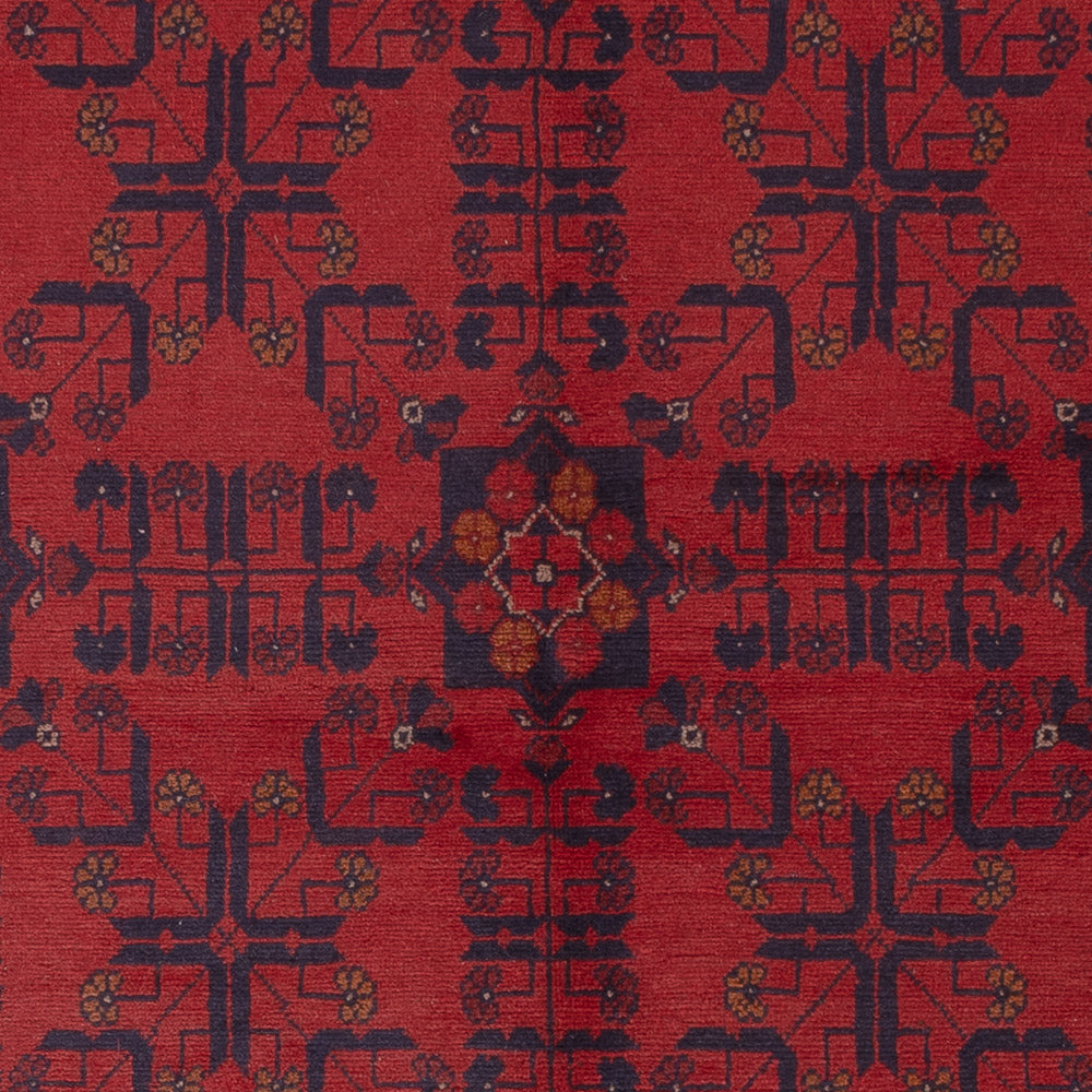 Afghan Teppich - Kunduz - 224 x 177 cm - rot