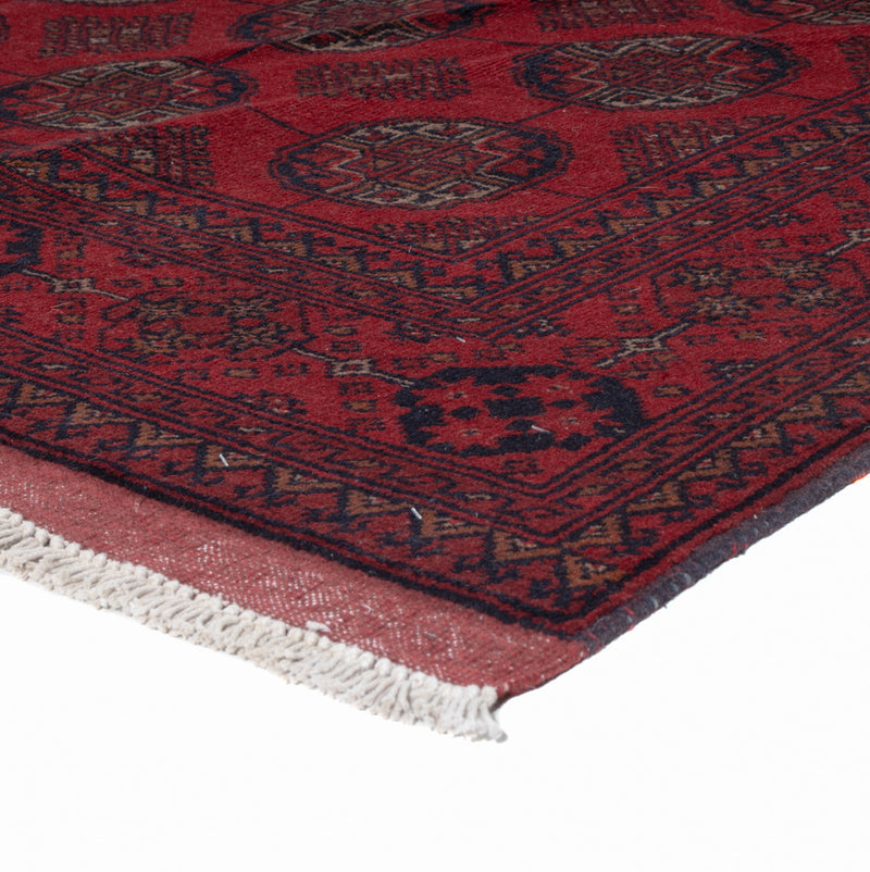 Afghan Teppich - Kunduz - 199 x 150 cm - rot