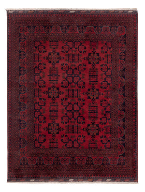 Afghan Teppich - Kunduz - 196 x 151 cm - rot