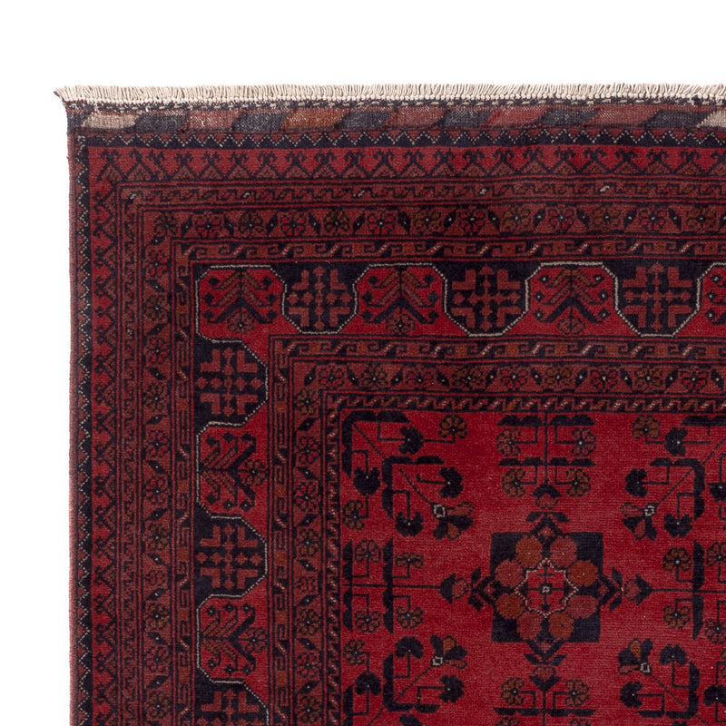 Afghan Teppich - Kunduz - 196 x 151 cm - rot