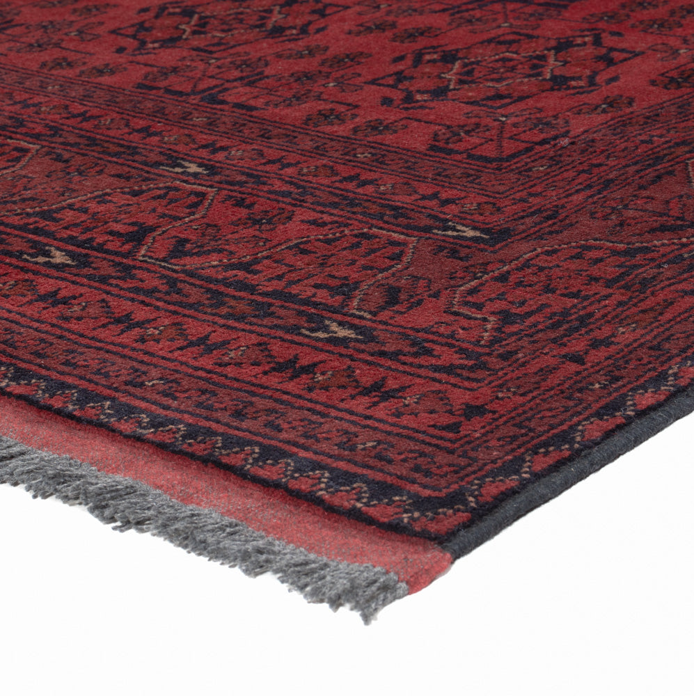 Afghan Teppich - Kunduz - 198 x 148 cm - rot