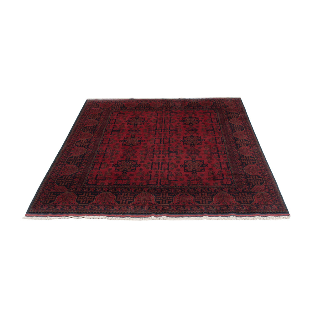 Afghan Teppich - Kunduz - 195 x 150 cm - rot