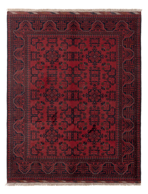 Afghan Teppich - Kunduz - 191 x 155 cm - rot