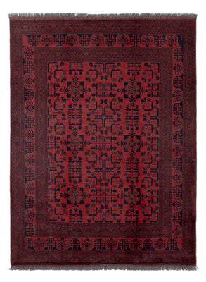 Afghan Teppich - Kunduz - 199 x 151 cm - rot