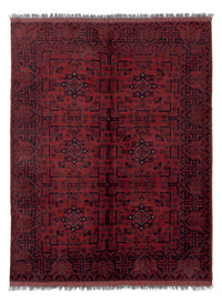 Afghan Teppich - Kunduz - 199 x 154 cm - rot