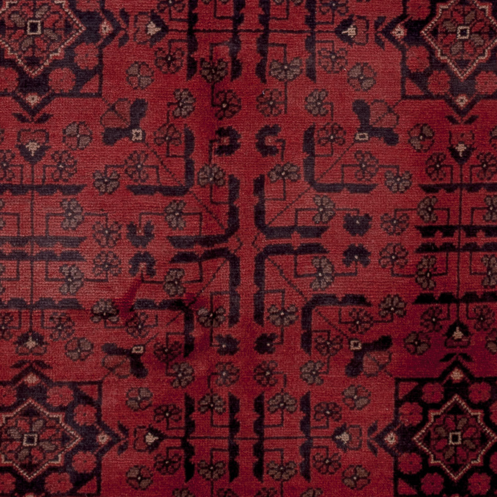 Afghan Teppich - Kunduz - 190 x 151 cm - rot