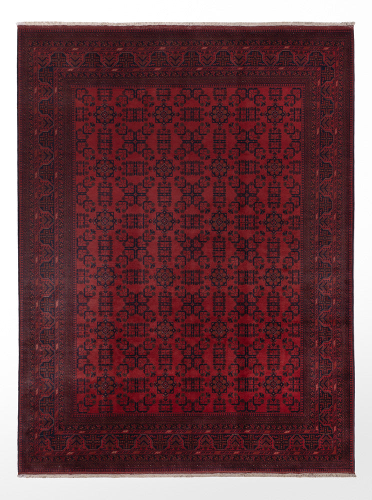 Afghan Teppich - Kunduz - 341 x 251 cm - rot