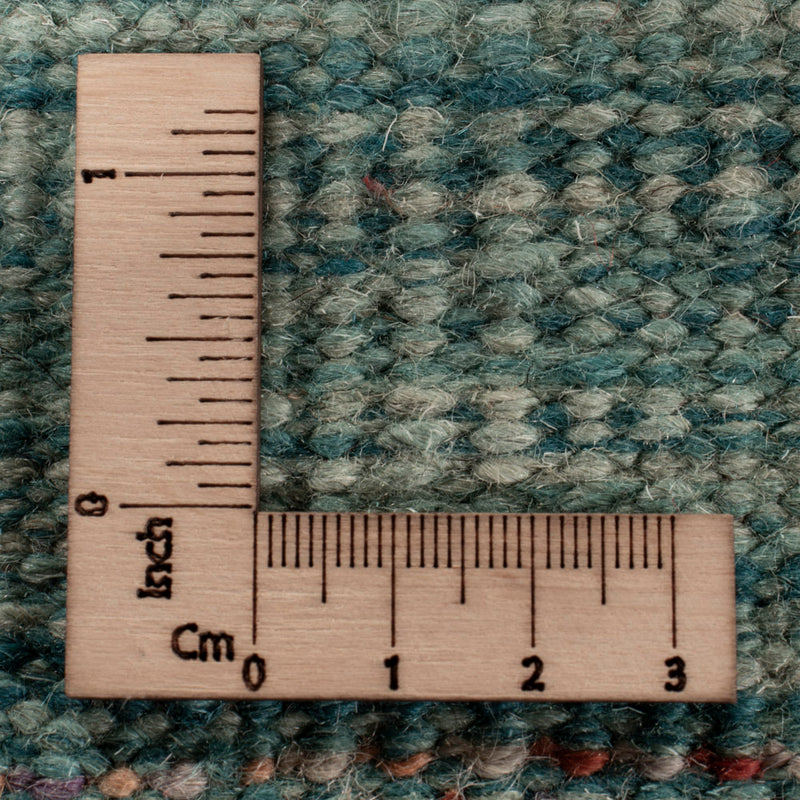 Kelim Teppich - Splash - 350 x 258 cm - blau