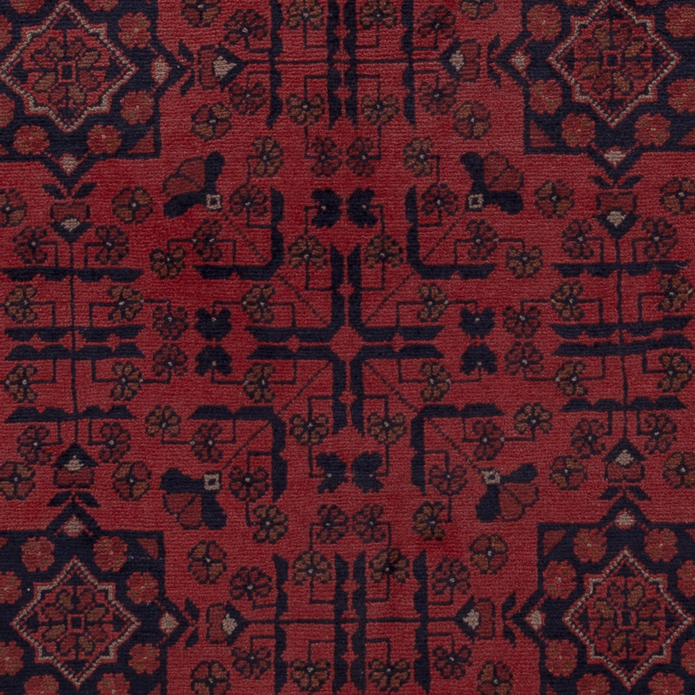 Afghan Teppich - Kunduz - 202 x 146 cm - rot