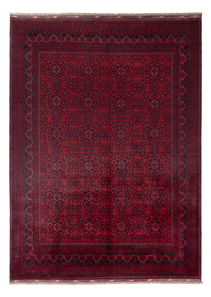 Afghan Teppich - Kunduz - 340 x 250 cm - rot