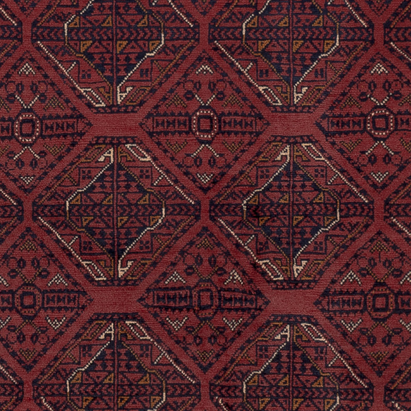 Afghan Teppich - 191 x 151 cm - rot