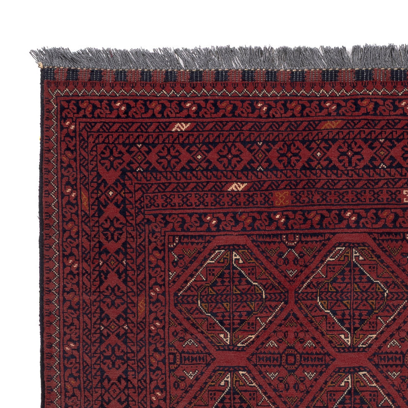 Afghan Teppich - 191 x 151 cm - rot