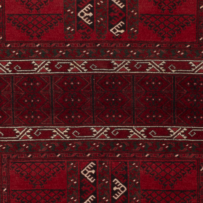 Afghan Teppich - Kunduz - 222 x 150 cm - rot