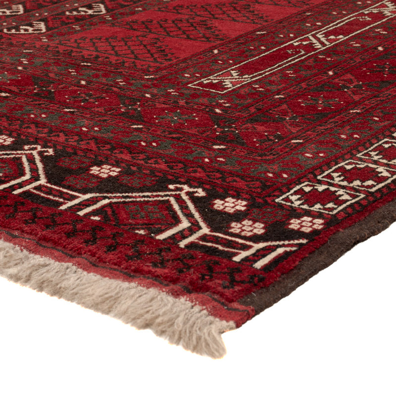 Afghan Teppich - Kunduz - 222 x 150 cm - rot