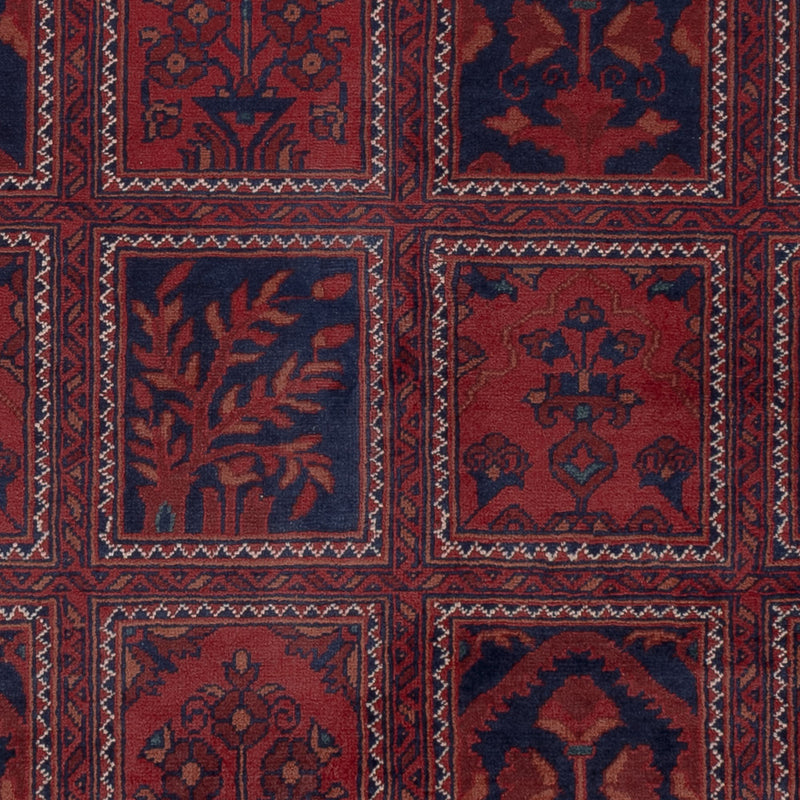 Afghan Teppich - Kunduz - 201 x 152 cm - rot
