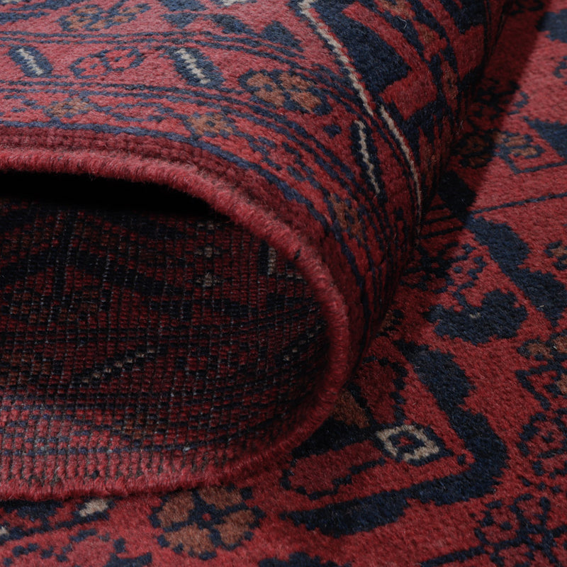 Afghan Teppich - Kunduz - 198 x 148 cm - rot