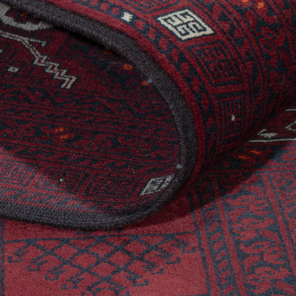 Afghan Teppich - 249 x 160 cm - rot