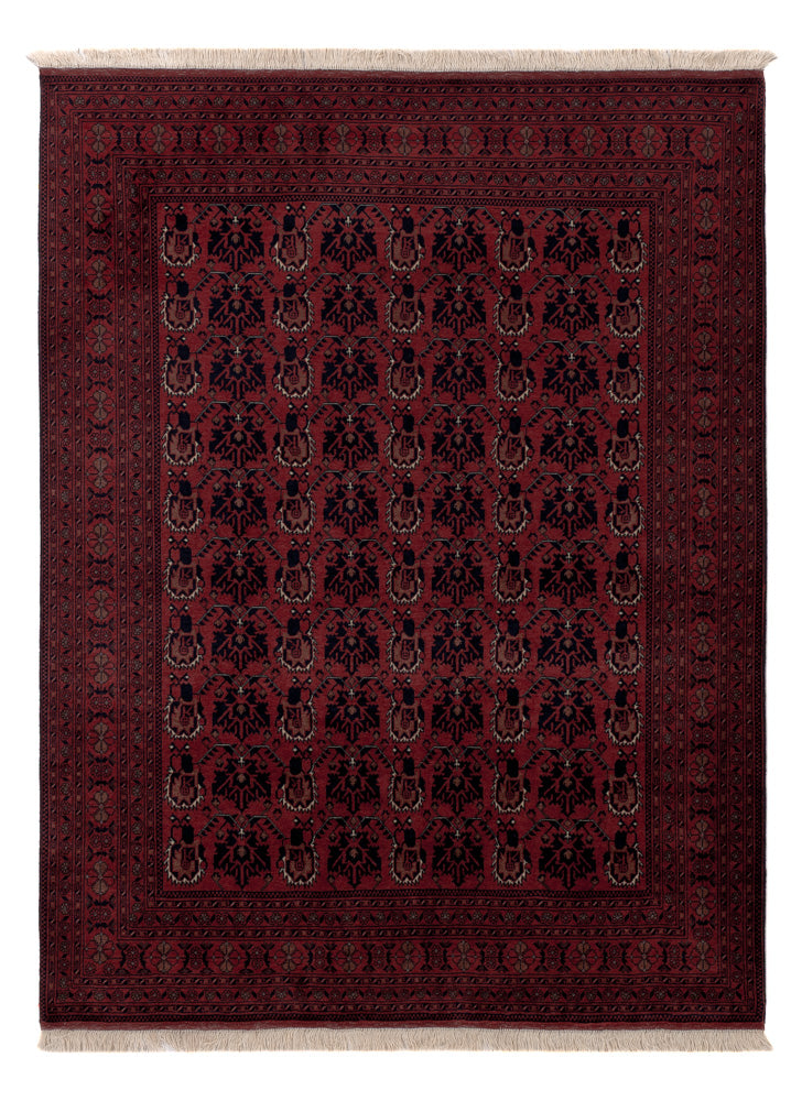 Afghan Teppich - Royal - 195 x 149 cm - rot