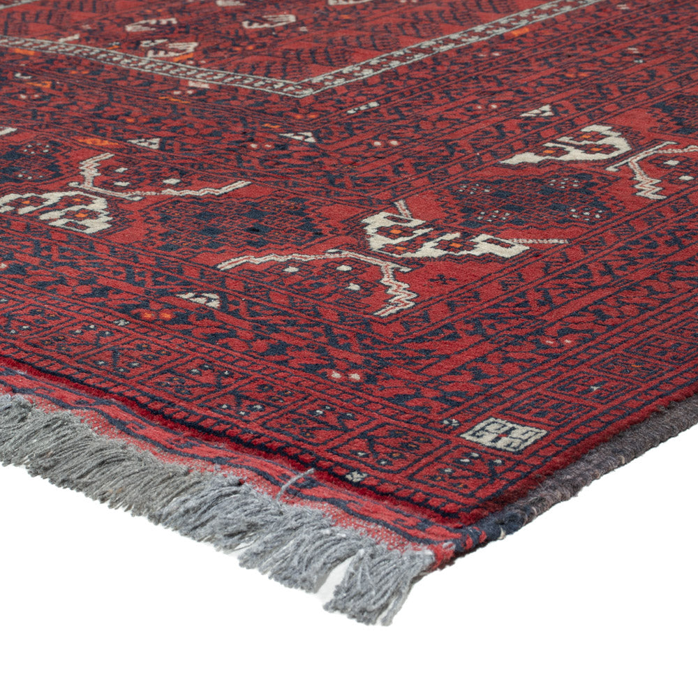 Afghan Teppich - 252 x 154 cm - rot