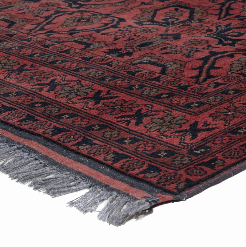 Afghan Teppich - Kunduz - 197 x 150 cm - rot