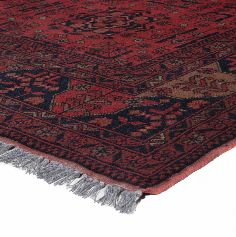 Afghan Teppich - Kunduz - 195 x 149 cm - rot