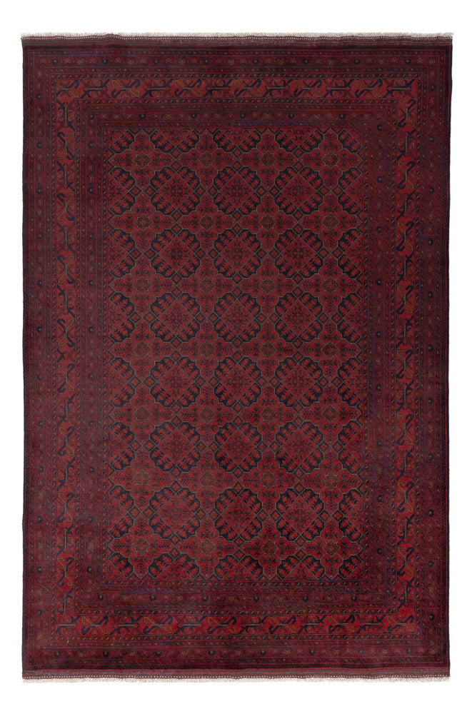 Afghan Teppich - Kunduz - 296 x 200 cm - rot