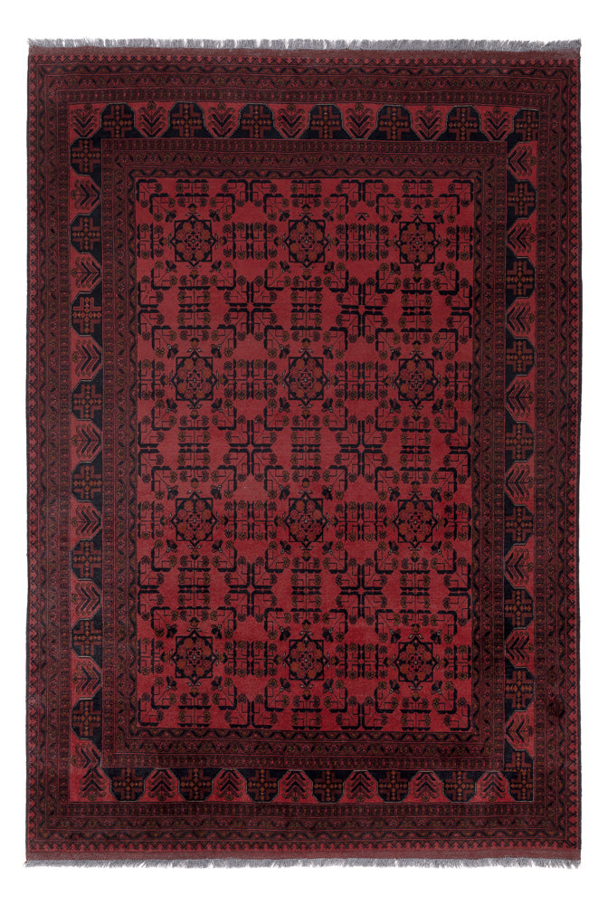 Afghan Teppich - Kunduz - 292 x 196 cm - rot