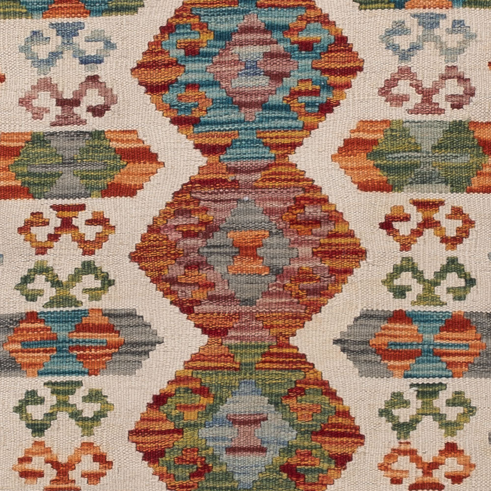 Läufer Kelim - Splash - 197 x 64 cm - mehrfarbig