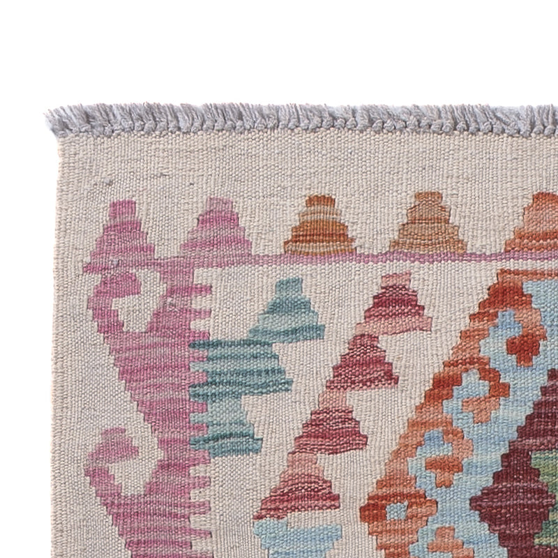 Läufer Kelim - Splash - 190 x 70 cm - mehrfarbig