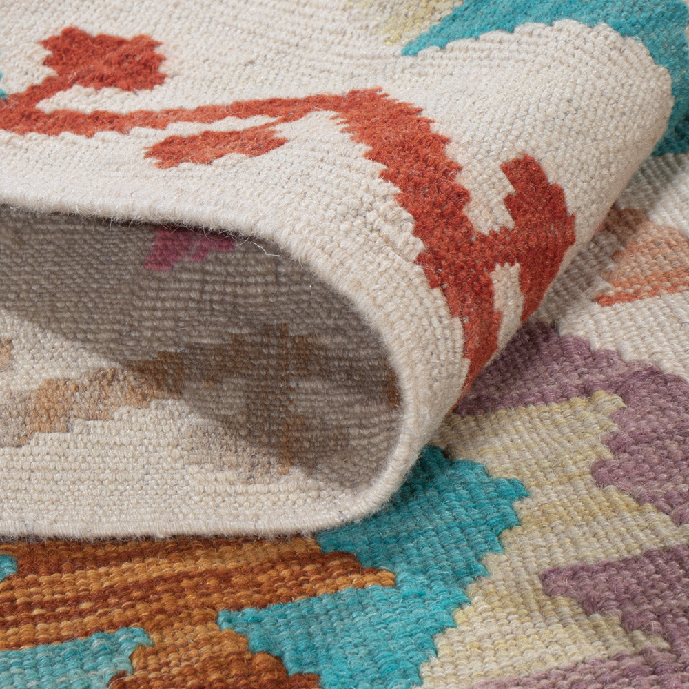 Läufer Kelim - Splash - 184 x 67 cm - mehrfarbig