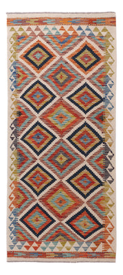 Läufer Kelim - Splash - 194 x 84 cm - mehrfarbig