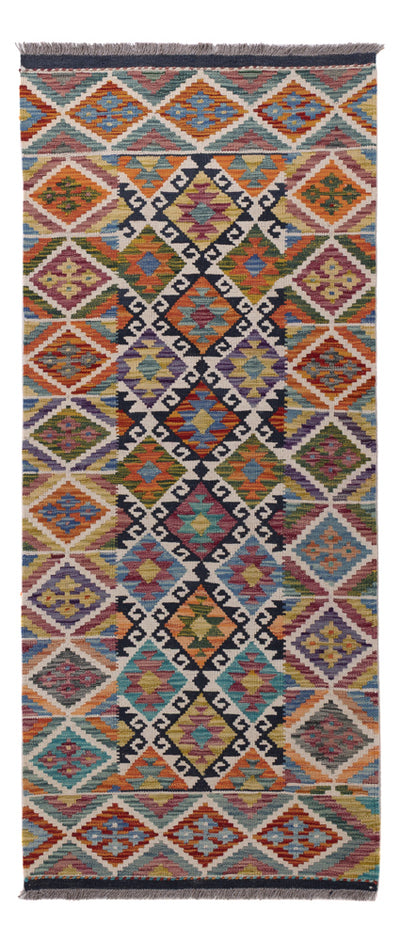 Kilim Maimana Alfombra 80x190cm - Alfombra de lana