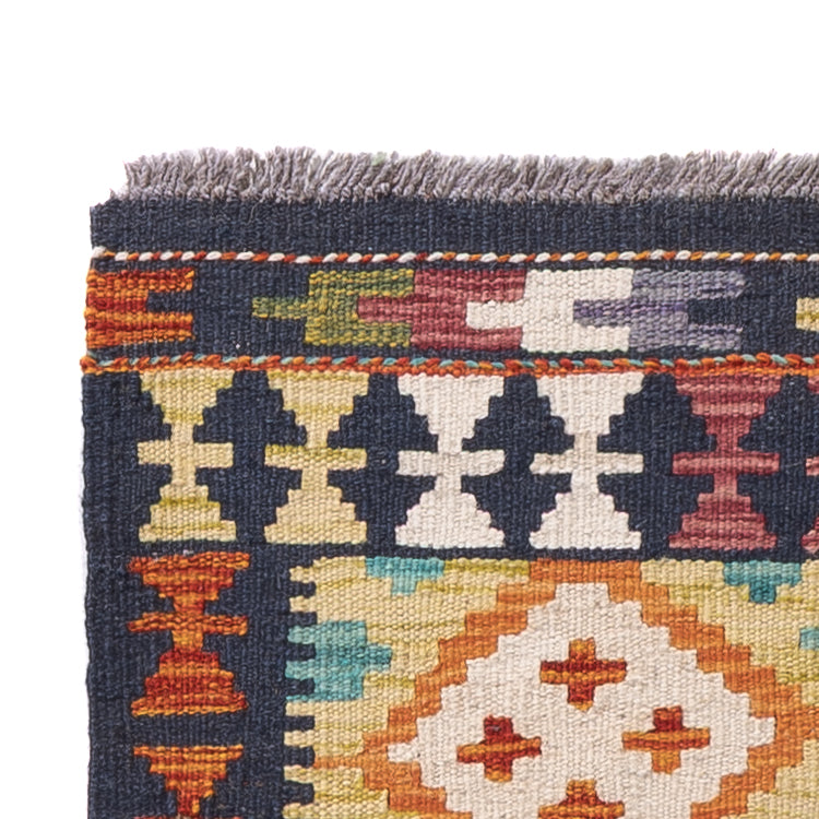 Läufer Kelim - Splash - 217 x 60 cm - mehrfarbig